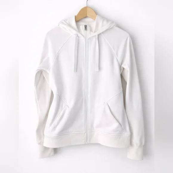 Athleta Triumph Women's White Zip-Up Hoodie White - Picture 1 of 11
